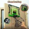 imageIndoor Basketball Hoop Mini Basketball Hoop for Door Electronic Pro Score Board with Automatic Sound ampamp LED Light Room Sport Set Toy Gift for 3 Kids Teens ampamp Adults with 3 Balls ampamp Air Pump