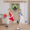 imageIndoor Basketball Hoop Mini Basketball Hoop for Door Electronic Pro Score Board with Automatic Sound ampamp LED Light Room Sport Set Toy Gift for 3 Kids Teens ampamp Adults with 3 Balls ampamp Air Pump