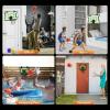 imageIndoor Basketball Hoop Mini Basketball Hoop for Door Electronic Pro Score Board with Automatic Sound ampamp LED Light Room Sport Set Toy Gift for 3 Kids Teens ampamp Adults with 3 Balls ampamp Air Pump