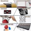 imageVATOS 2 Player Basketball Hoop Indoor Over The Door Mini Basketball Hoop Indoor with Scoreboard 4 Balls Pump Dual Shot Electric Basketball Toy Gifts for Kids Boys Girls Bedroom Office Outdoor Pool