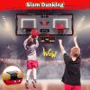 imageVATOS 2 Player Basketball Hoop Indoor Over The Door Mini Basketball Hoop Indoor with Scoreboard 4 Balls Pump Dual Shot Electric Basketball Toy Gifts for Kids Boys Girls Bedroom Office Outdoor Pool