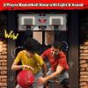 imageVATOS 2 Player Basketball Hoop Indoor Over The Door Mini Basketball Hoop Indoor with Scoreboard 4 Balls Pump Dual Shot Electric Basketball Toy Gifts for Kids Boys Girls Bedroom Office Outdoor Pool