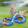 imageVATOS 2Tier Outdoor Kids Water Table 61PCS DIY Toddlers Water Table Toys Playset Pool Waterway Toy with Pump Summer Outside Activity Funs for Toddler Boys Girls Ages 48 35