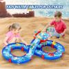 imageVATOS 2Tier Outdoor Kids Water Table 61PCS DIY Toddlers Water Table Toys Playset Pool Waterway Toy with Pump Summer Outside Activity Funs for Toddler Boys Girls Ages 48 35