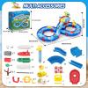 imageVATOS 2Tier Outdoor Kids Water Table 61PCS DIY Toddlers Water Table Toys Playset Pool Waterway Toy with Pump Summer Outside Activity Funs for Toddler Boys Girls Ages 48 35