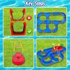 imageVATOS 2Tier Water Table for Toddlers in Summer100PCS DIY Waterways Playset with Pump for Outside YardBeachPoolside Activity Sensory Play Table Addition for Kids Boys Girls Age 3 4 5 6 Year Old