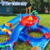 imageVATOS 2Tier Water Table for Toddlers in Summer100PCS DIY Waterways Playset with Pump for Outside YardBeachPoolside Activity Sensory Play Table Addition for Kids Boys Girls Age 3 4 5 6 Year Old