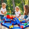 imageVATOS 2Tier Water Table for Toddlers in Summer100PCS DIY Waterways Playset with Pump for Outside YardBeachPoolside Activity Sensory Play Table Addition for Kids Boys Girls Age 3 4 5 6 Year Old