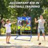imageVATOS Football Toss Target Games with 4 Inflatable Footballs  Indoor Outdoor Backyard Throwing Sport Toy for Kids Football Passing Targets Party Game for Boys Girls and Family Fun PlayBlue