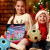 imageVATOS Toy Soccer Ball Game Set for Boys and Girls Indoor Outdoor Backyard Toss Soccer Goal Game with 2 Balls 1 Flannel Target Soccer Toys for 35 68 812 Years Old Kids BirthdayPink