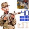 imageVATOS Wooden Gun Puzzles 3D Wood Puzzles Gun for Adult with Foam Soft Bullet Electric Wooden M416 Rifle Puzzle Toy Model Wood Puzzle DIY Building Kits for Adult Christmas Birthday Gift