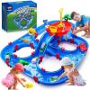 imageVATOS 2Tier Water Table for Toddlers in Summer100PCS DIY Waterways Playset with Pump for Outside YardBeachPoolside Activity Sensory Play Table Addition for Kids Boys Girls Age 3 4 5 6 Year Old