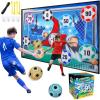 imageVATOS Toy Soccer Ball Game Set for Boys and Girls Indoor Outdoor Backyard Toss Soccer Goal Game with 2 Balls 1 Flannel Target Soccer Toys for 35 68 812 Years Old Kids BirthdayBlue