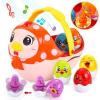 imageVatos Baby Easter Egg Toy Toddler Easter Basket for 1 2 3 4 5 Year Old Boys ampamp Girls  Musical Easter Eggs with Colorful Changing Lights Musical Easter Eggs for Babies