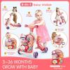 imageBaby Walker 5 in 1VATOS SittoStand Learning WalkerAssemble as ScooterBalance BikePush WalkerActivity TableDetachable PanelPush Walkers Toys with Music for Toddlers Infant Boys GirlsPink