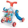 imageBaby Walker 5 in 1VATOS SittoStand Learning WalkerAssemble as ScooterBalance BikePush WalkerActivity TableDetachable PanelPush Walkers Toys with Music for Toddlers Infant Boys GirlsBlue