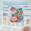 imageBaby Walker 5 in 1VATOS SittoStand Learning WalkerAssemble as ScooterBalance BikePush WalkerActivity TableDetachable PanelPush Walkers Toys with Music for Toddlers Infant Boys GirlsBlue