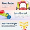 imageBaby Walker 5 in 1VATOS SittoStand Learning WalkerAssemble as ScooterBalance BikePush WalkerActivity TableDetachable PanelPush Walkers Toys with Music for Toddlers Infant Boys GirlsRed