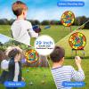 imageVATOS 2 Pack Bow and Arrow Toy for 5 6 7 8 9 10 11 Year Old Boys Girls Light Up Archery Toy with Cup Suction Standing Target ampamp 29 in Dart Board Indoor Outdoor Activity Toys Birthday