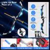 imageVATOS 2 Pack Bow and Arrow Toy for 5 6 7 8 9 10 11 Year Old Boys Girls Light Up Archery Toy with Cup Suction Standing Target ampamp 29 in Dart Board Indoor Outdoor Activity Toys Birthday