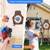 imageVATOS 2 Pack Bow and Arrow Toy for 5 6 7 8 9 10 11 Year Old Boys Girls Light Up Archery Toy with Cup Suction Standing Target ampamp 29 in Dart Board Indoor Outdoor Activity Toys Birthday
