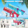 imageVATOS 2 Pack Electric Water Gun for Adults Kids 32 FT Long Range Automatic ampamp Manual 1200CC Large Capacity Powerful Water Gun with Light Rechargeable Water Pistol Squirt Gun for Boys Girls Summer Toy