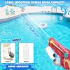 imageVATOS 2 Pack Electric Water Gun for Adults Kids 32 FT Long Range Automatic ampamp Manual 1200CC Large Capacity Powerful Water Gun with Light Rechargeable Water Pistol Squirt Gun for Boys Girls Summer Toy