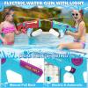 imageVATOS 2 Pack Electric Water Gun for Adults Kids 32 FT Long Range Automatic ampamp Manual 1200CC Large Capacity Powerful Water Gun with Light Rechargeable Water Pistol Squirt Gun for Boys Girls Summer Toy