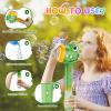 imageVATOS 2PCS Automatic Bubble Wands Bubble Maker Gun with Light ampamp Music for Girls Boys Fantasty Bubble Maker Machine with 2 Bubble Refill Solution Party Wedding Birthday Gift for Toddlers Kids
