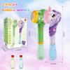 imageVATOS 2PCS Automatic Bubble Wands Bubble Maker Gun with Light ampamp Music for Girls Boys Fantasty Bubble Maker Machine with 2 Bubble Refill Solution Party Wedding Birthday Gift for Toddlers Kids