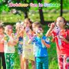 imageVATOS 2PCS Automatic Bubble Wands Bubble Maker Gun with Light ampamp Music for Girls Boys Fantasty Bubble Maker Machine with 2 Bubble Refill Solution Party Wedding Birthday Gift for Toddlers Kids