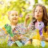 imageVATOS 2PCS Automatic Bubble Wands Bubble Maker Gun with Light ampamp Music for Girls Boys Fantasty Bubble Maker Machine with 2 Bubble Refill Solution Party Wedding Birthday Gift for Toddlers Kids