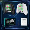 imageVATOS 2PCS Quick Push Fidget Game Handheld Black ampamp White Electric Pop Game with 5 Gameplay Modes Handheld Game Controller Portable Toy for 6 7 8 9 Year Old Kids Boys Girls Teens Adults