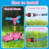 imageVATOS 4in1 Sprinkler Toy Baseball for Kids Crocodile Water Outdoor Game with Baseball 360 Roating Spray Water Toys Summer Yard Garden Pool Outdoor Game for Toddlers Girls Boys
