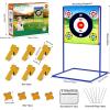 imageVATOS Axe Throwing Game Set Axe and Star Throwing Target Fun Backyard Indoor Outdoor Sport Party Play Game Toys for Kids Adults Birthday Gifts for 3 4 5 6 7 8 9 10 11 12 Year Old Boys Girls