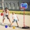 imageVATOS Basketball Hoop Indoor for Kids ampamp Toddler Stand Adjustable Height Basketball Goal Game with LED Light ampamp Scoreboard ampamp 3 Balls Basketball Hoop Outdoor Toy Gift for Boys Girls Ages 3 4 5 6 7 8