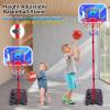 imageVATOS Basketball Hoop Indoor for Kids ampamp Toddler Stand Adjustable Height Basketball Goal Game with LED Light ampamp Scoreboard ampamp 3 Balls Basketball Hoop Outdoor Toy Gift for Boys Girls Ages 3 4 5 6 7 8