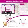 imageVATOS Basketball Hoop for Girls Indoor Pink Basketball Hoop with 7 Color Lights Electronic Scoreboard ampamp Remote Controller Basketball Set Toys Birthday Gifts for Girls Kids Teens 512