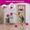 imageVATOS Basketball Hoop for Girls Indoor Pink Basketball Hoop with 7 Color Lights Electronic Scoreboard ampamp Remote Controller Basketball Set Toys Birthday Gifts for Girls Kids Teens 512