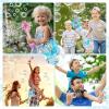 imageVATOS Bubble Wands 2 Packs for Kids Automatic Bubble Blower Machine Light ampamp Music Snowflake Bubble Wand with 2 Windmill ampamp 4 Bottles Bubble Solutions Bubble Toy for Toddler Girl Boys Adult Party