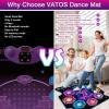 imageVATOS Dance Mat Toys for Kids  Electronic Dance Pad Music Toy with 8 LED Keys for Kids Ages 48 Sensory Outdoor Games Party Favors Cool Birthday Gifts for 312 Year Old Girls Boys Teens