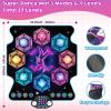 imageVATOS Dance Mat Toys for Kids  Electronic Dance Pad Music Toy with 8 LED Keys for Kids Ages 48 Sensory Outdoor Games Party Favors Cool Birthday Gifts for 312 Year Old Girls Boys Teens