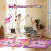 imageVATOS Double Dance Mat for Girls  4 Game Modes ampamp 9 Challenge Levels with Adjustable Volume Led Light ampamp Wireless Bluetooth  Music Play Mat Birthday Gifts Toys for Kids Ages 3 4 5 6 7 8 9 Years Olds