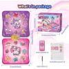 imageVATOS Double Dance Mat for Girls  4 Game Modes ampamp 9 Challenge Levels with Adjustable Volume Led Light ampamp Wireless Bluetooth  Music Play Mat Birthday Gifts Toys for Kids Ages 3 4 5 6 7 8 9 Years Olds