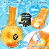 imageVATOS Electric Water Blaster Squirt Pistol Toy  4 Pack Rechargeable Automatic Water Pistols with 450CC58CC Large Capacity  32 FT Squirt Toys Summer Beach Pool Outdoor Toys for Kids Adults