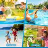 imageVATOS Electric Water Blaster Squirt Pistol Toy  4 Pack Rechargeable Automatic Water Pistols with 450CC58CC Large Capacity  32 FT Squirt Toys Summer Beach Pool Outdoor Toys for Kids Adults