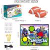 imageVATOS Football Toss Target Games with 2 Soft Footballs Indoor Outdoor Backyard Hanging Football Goal Throwing Game Football Toy Passing Targets Party Game for Boys Girls and Family Fun Play Blue