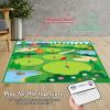 imageVATOS Golf Chipping Game Mat with Club Golf Practice Mats Golf Training Mat Indoor Outdoor for Kids Adults Family Golf Hitting Mat with 20 Balls Play Equipment Stick Chip Golf Set Backyard Game70inch70inch