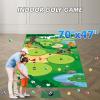 imageVATOS Golf Chipping Game Mat with Club Golf Practice Mats Golf Training Mat Indoor Outdoor for Kids Adults Family Golf Hitting Mat with 20 Balls Play Equipment Stick Chip Golf Set Backyard Game70inch47inch