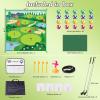 imageVATOS Golf Chipping Game Mat with Club Golf Practice Mats Golf Training Mat Indoor Outdoor for Kids Adults Family Golf Hitting Mat with 20 Balls Play Equipment Stick Chip Golf Set Backyard Game70inch70inch